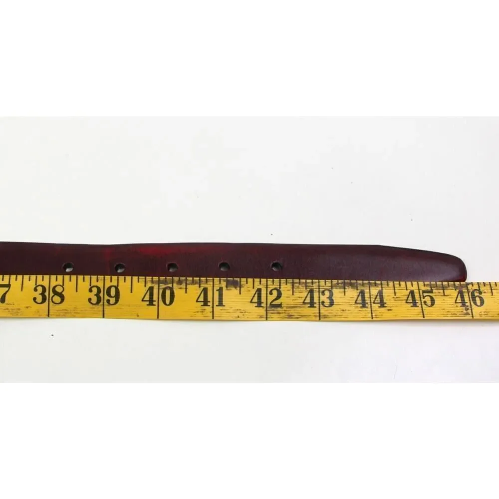 Men's Wearhouse REDDISH BROWN LEATHER 1 1/8